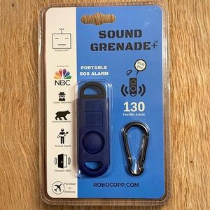 Emergency Personal Alarm - BASU Sound Grenade+ with Tripwire Hook - Navy Blue